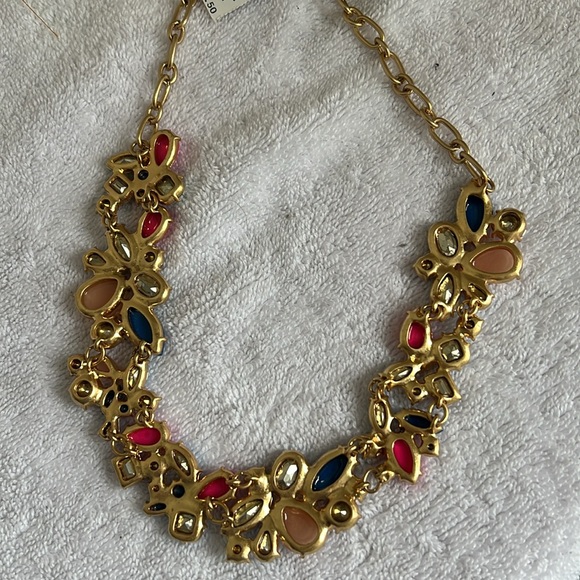 NWT J. Crew Factory - Colorful Gold Statement Necklace - Picture 4 of 4